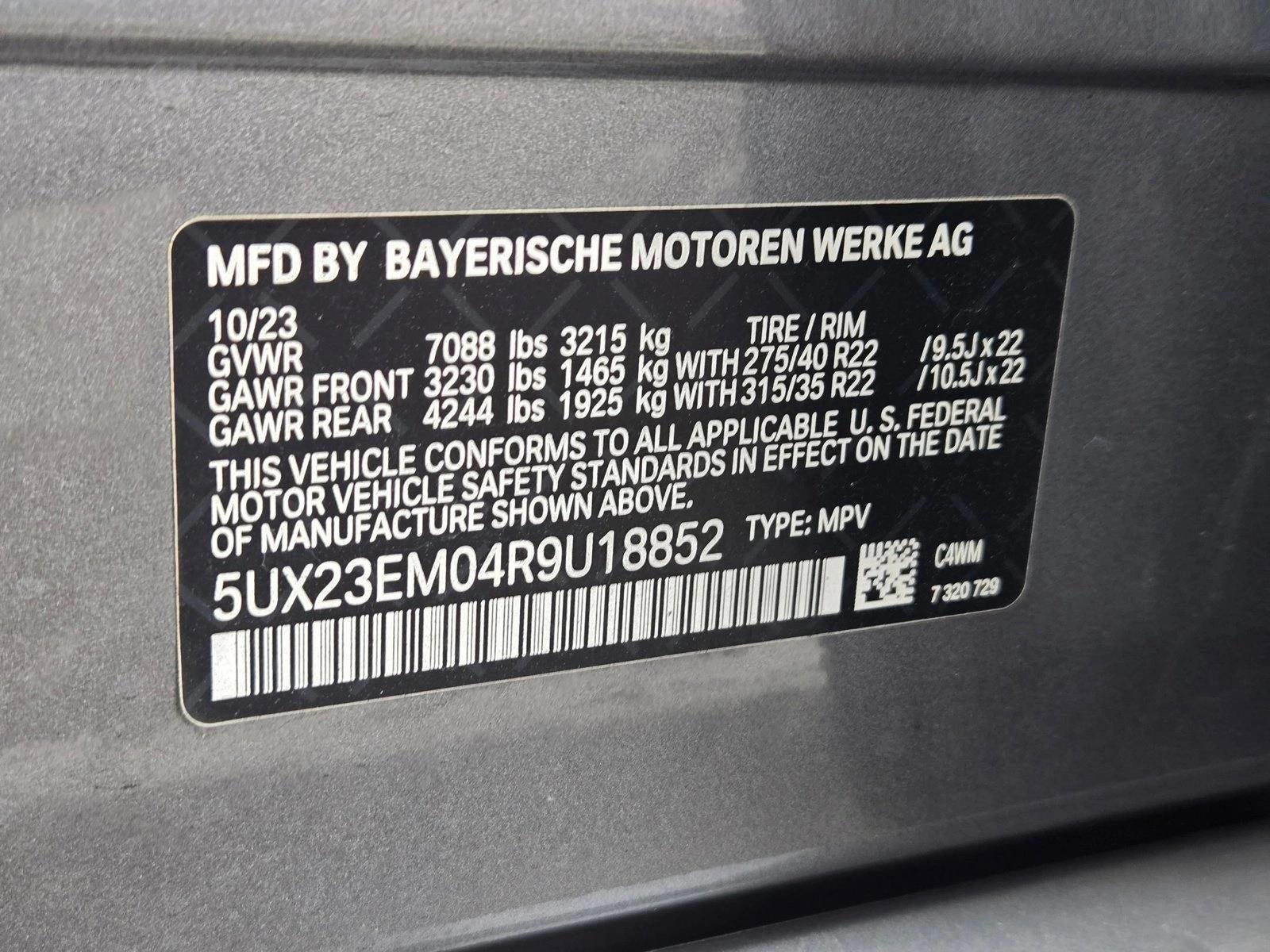 2024 BMW X7 xDrive40i Sports Activity Vehicle