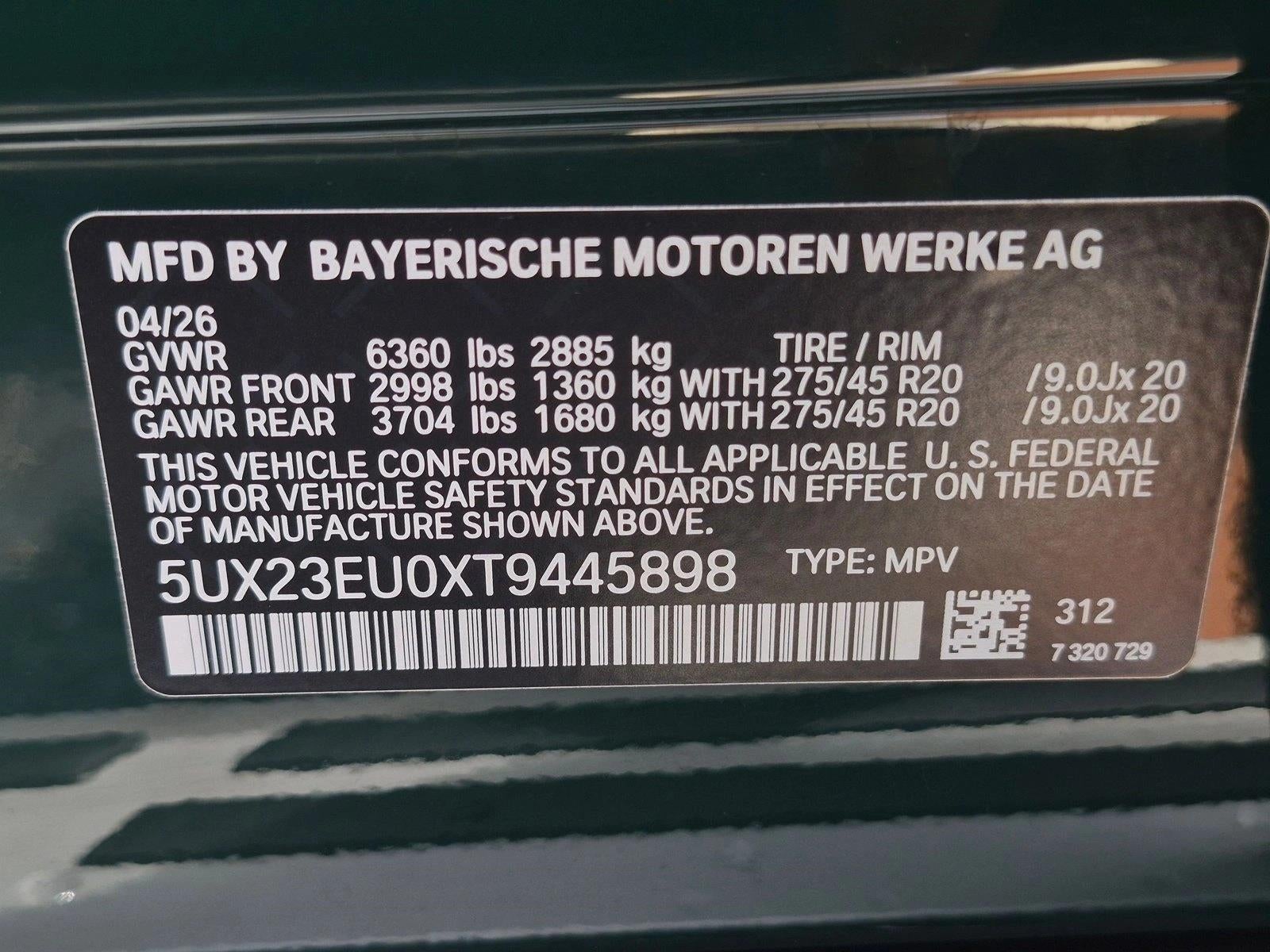 2026 BMW X5 xDrive40i Sports Activity Vehicle