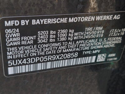 2024 BMW X3 sDrive30i Sports Activity Vehicle