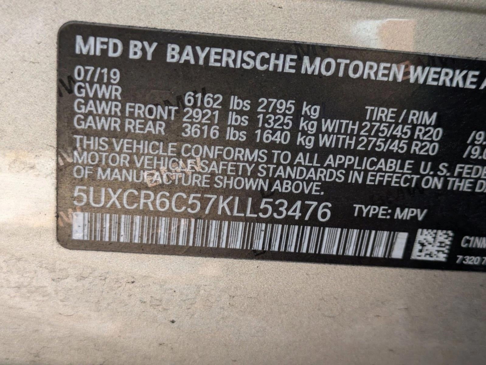 2019 BMW X5 xDrive40i Sports Activity Vehicle