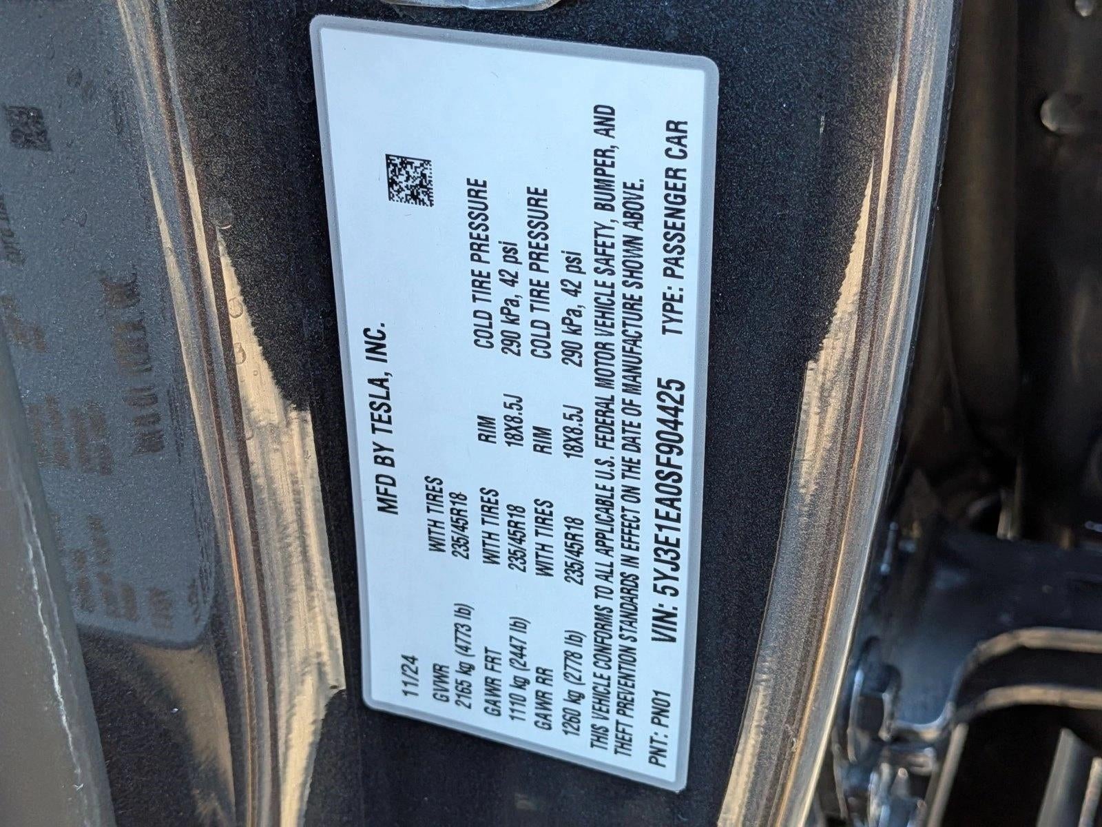 2025 Tesla Model 3 Long Range RWD