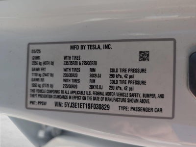 2025 Tesla Model 3 Performance AWD