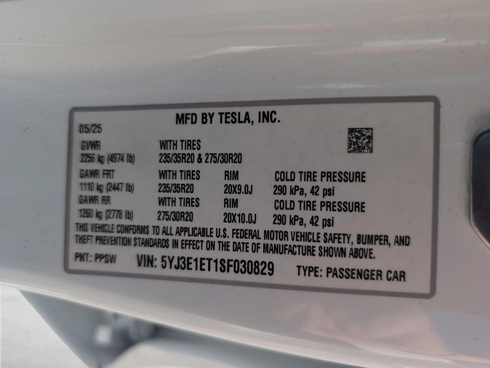 2025 Tesla Model 3 Performance AWD