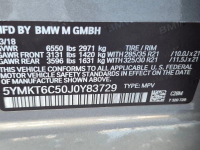 2018 BMW X5 M X5 M Sports Activity Vehicle