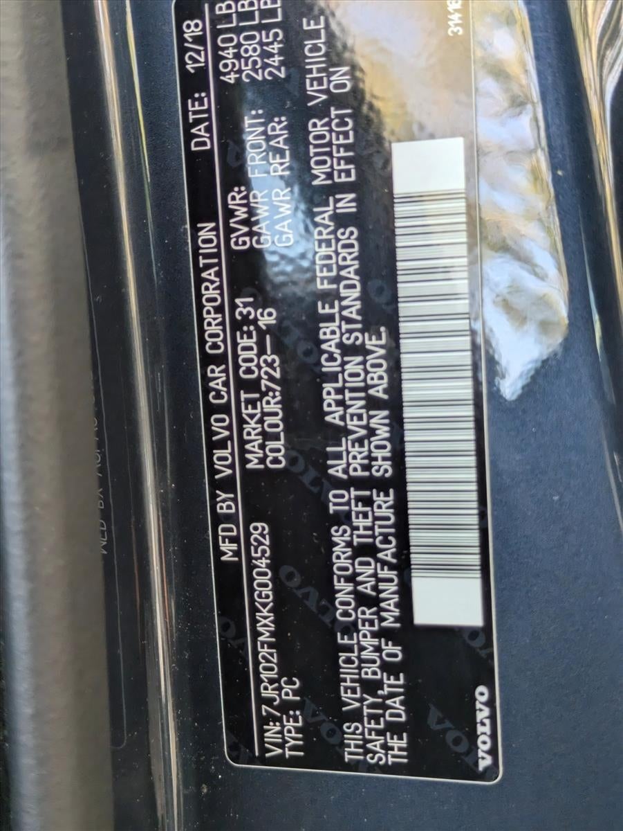 2019 Volvo S60 T5 FWD R-Design