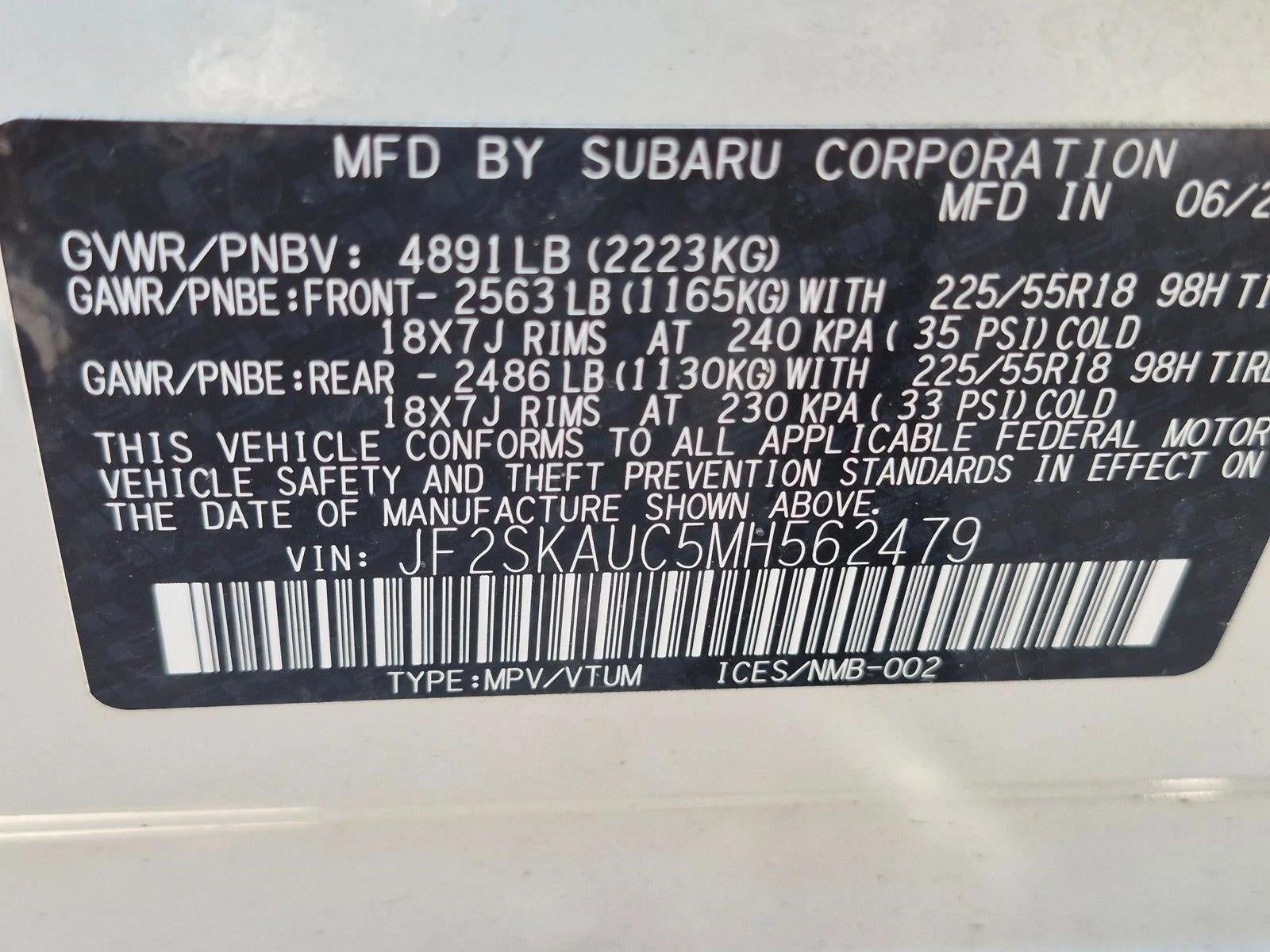 2021 Subaru Forester Limited CVT