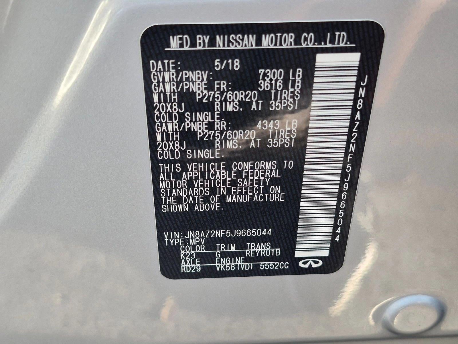 2018 INFINITI QX80 RWD