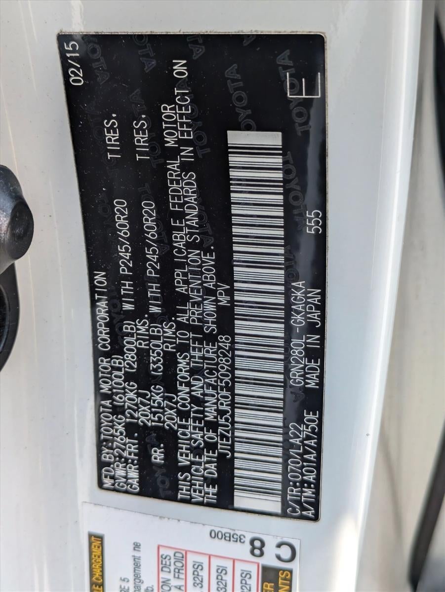 2015 Toyota 4Runner RWD 4dr V6 Limited (Natl)