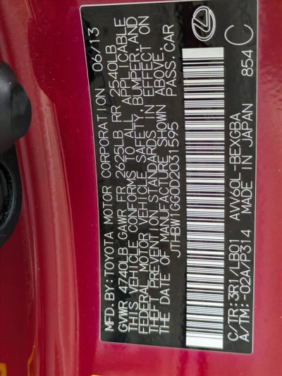 2013 Lexus ES 300h 4dr Sdn Hybrid