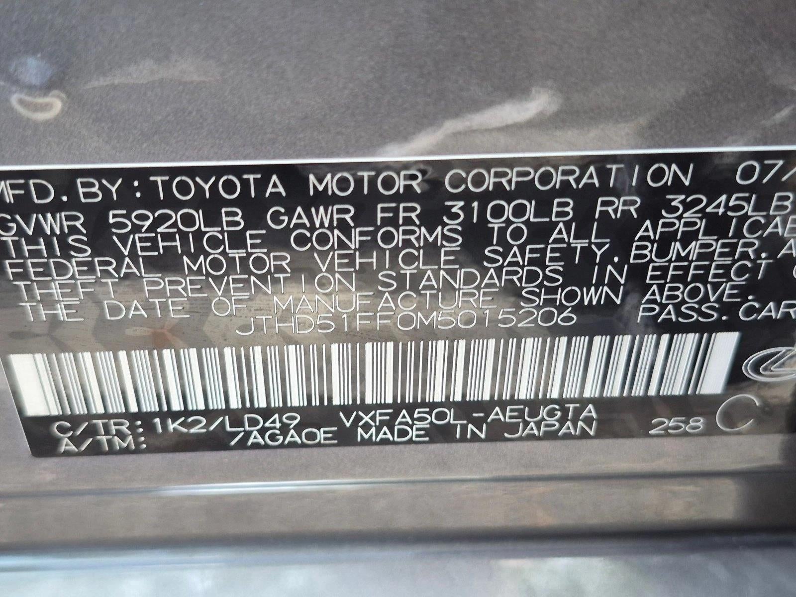2021 Lexus LS 500 RWD