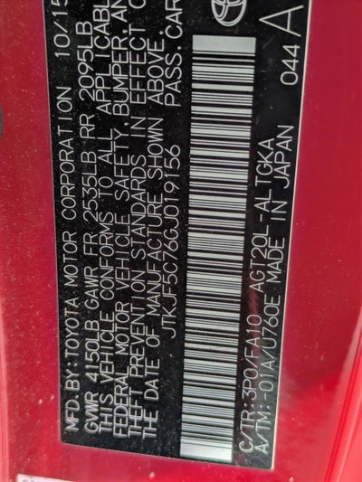 2016 Scion tC 2dr HB Man (Natl)