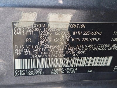 2020 Toyota RAV4 Hybrid Limited AWD (Natl) *Ltd Avail*