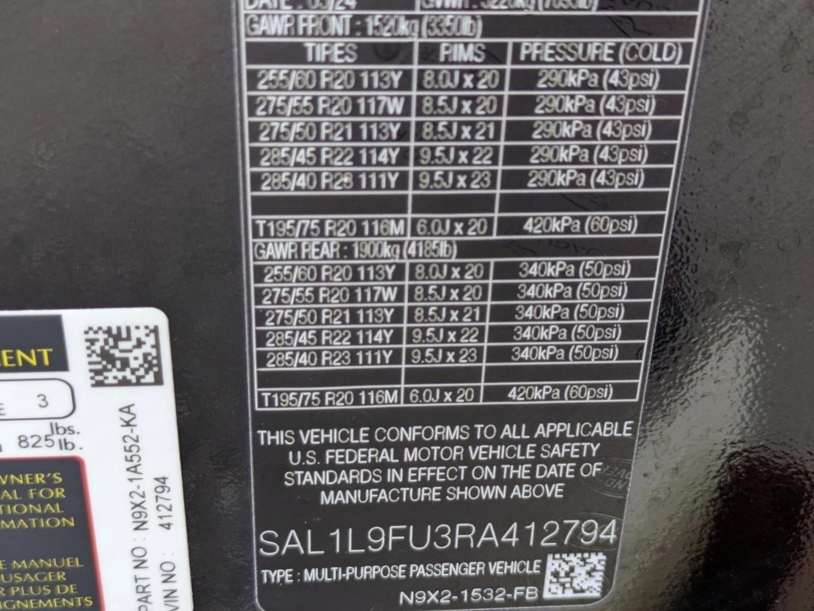 2024 Land Rover Range Rover Sport P400 Dynamic SE