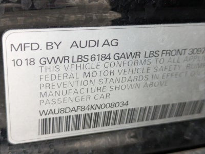 2019 Audi A8 L 55 TFSI quattro