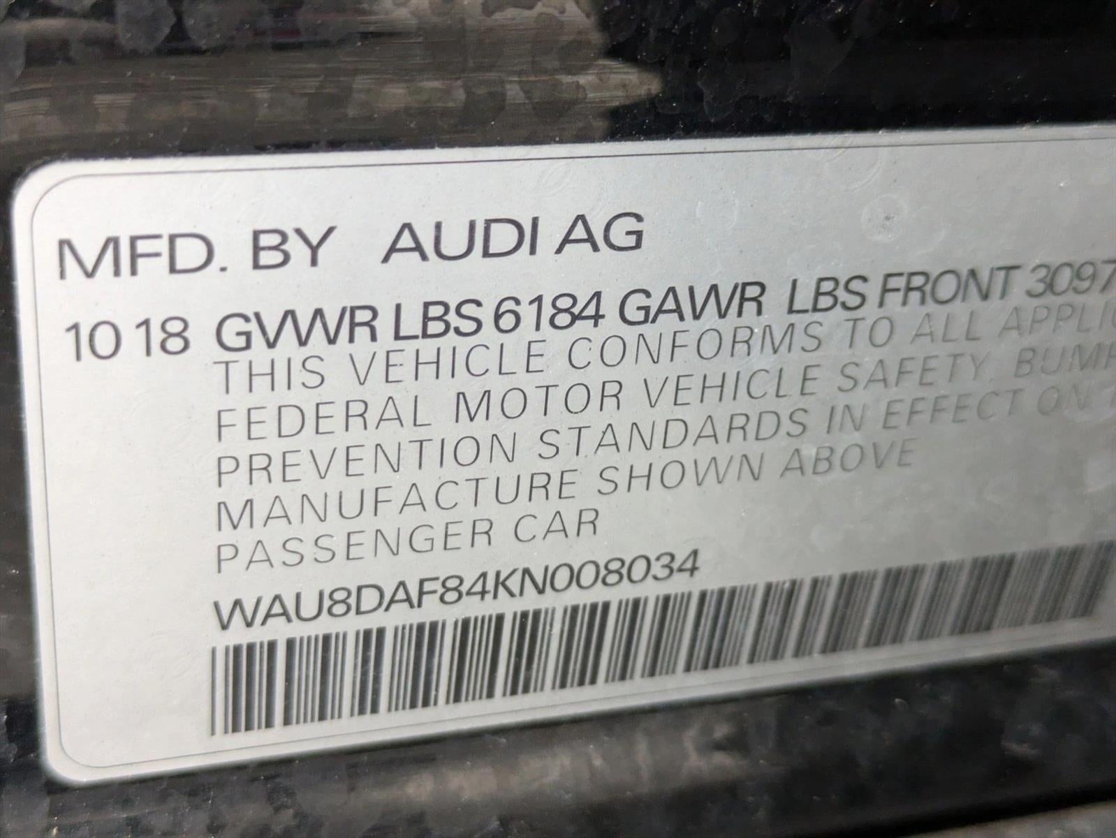 2019 Audi A8 L 55 TFSI quattro