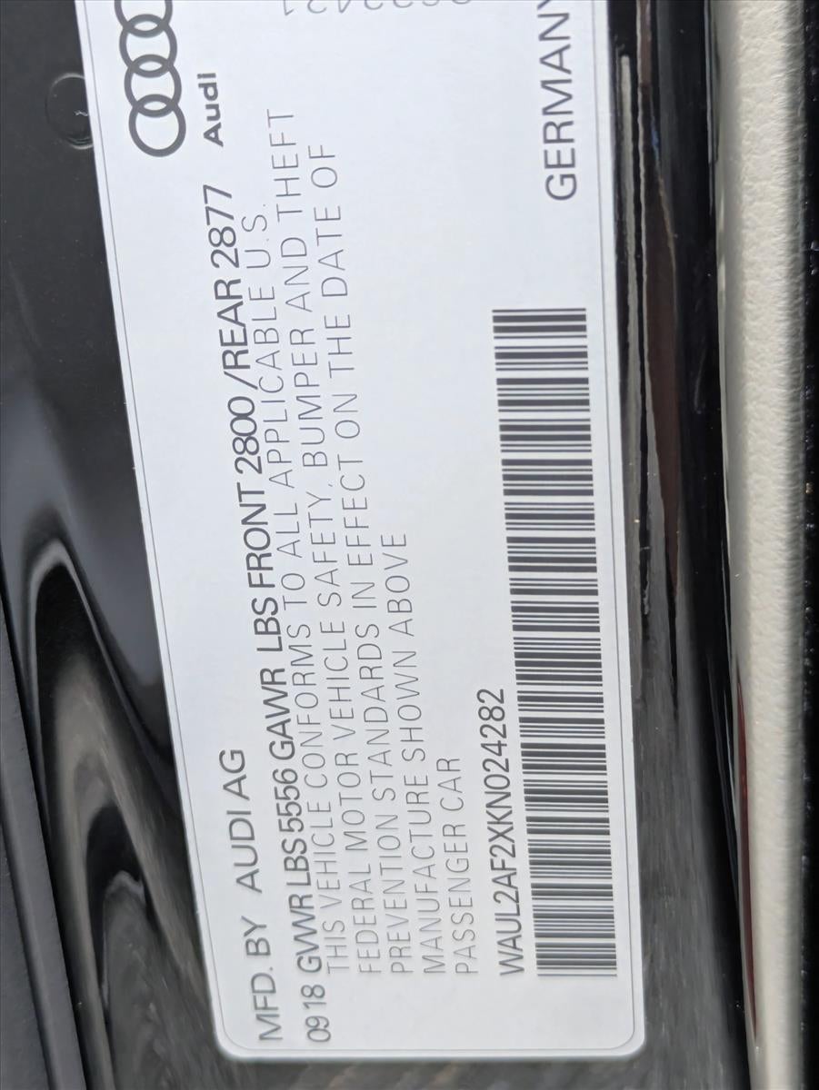 2019 Audi A6 Premium Plus 55 TFSI quattro