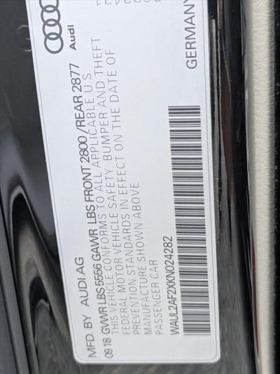 2019 Audi A6 Premium Plus 55 TFSI quattro