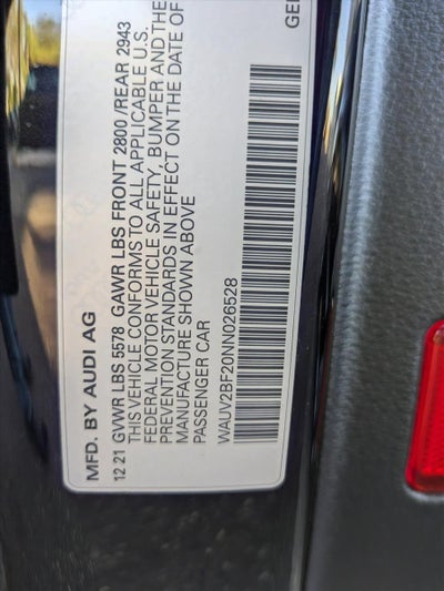 2022 Audi A7 Prestige 55 TFSI quattro