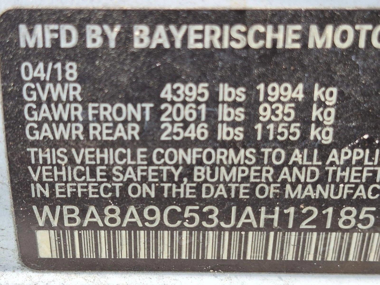 2018 BMW 320i Sedan