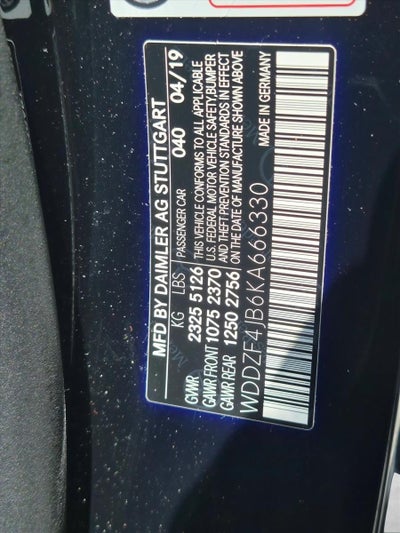 2019 Mercedes-Benz E-Class E 300 RWD Sedan
