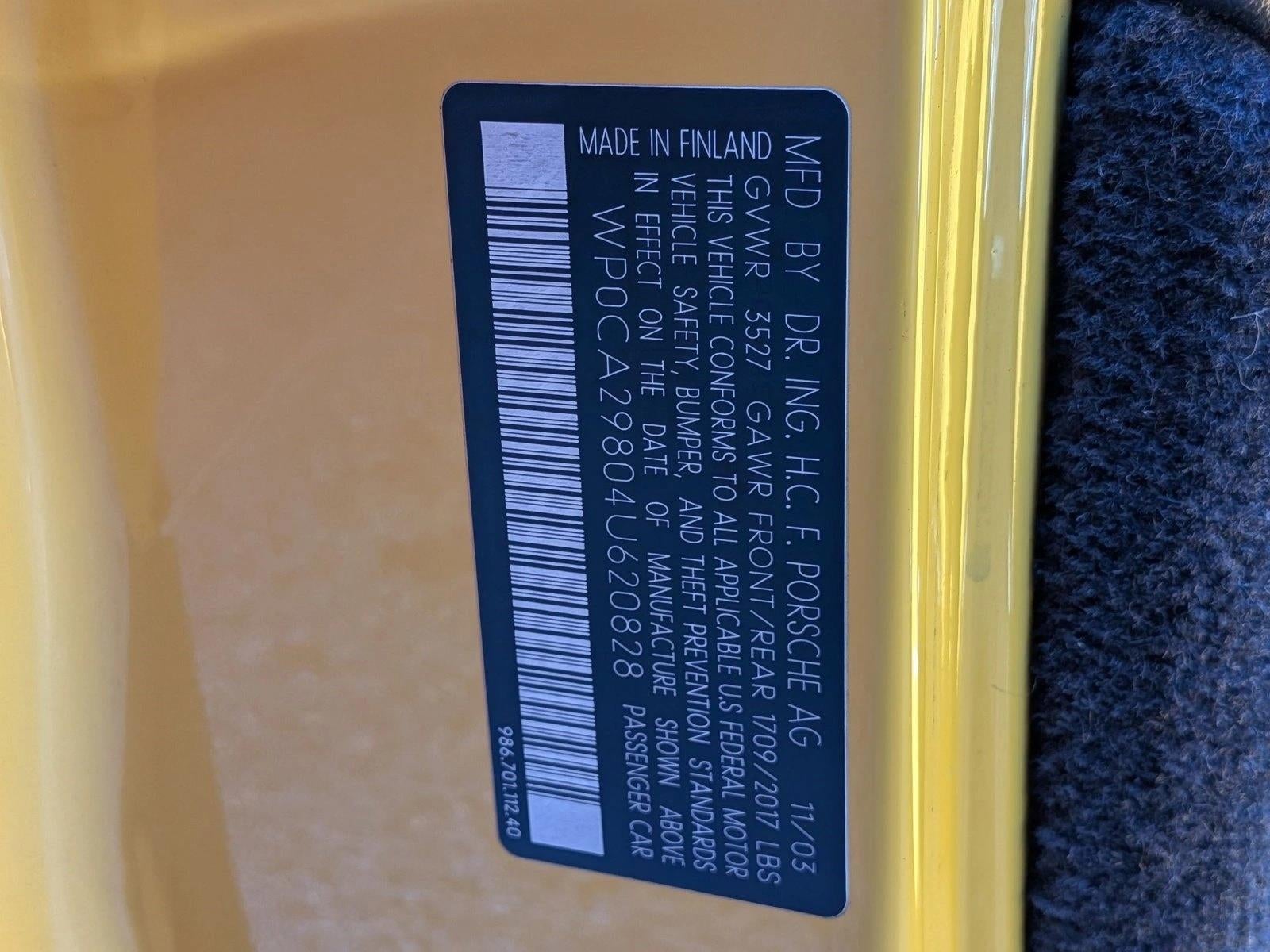 2004 Porsche Boxster Base