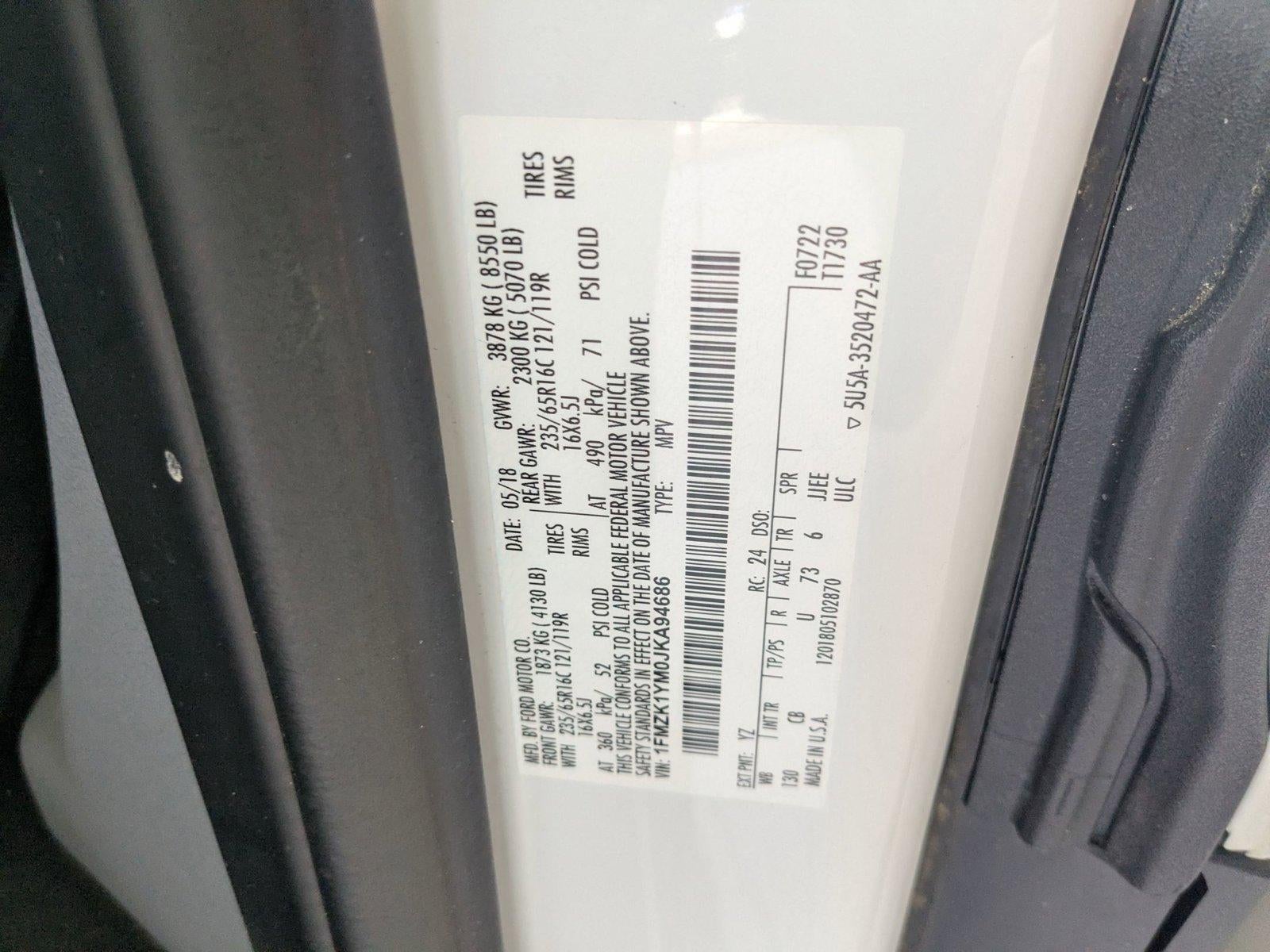2018 Ford Transit Passenger Wagon T-150 130" Low Roof XL Sliding RH Dr