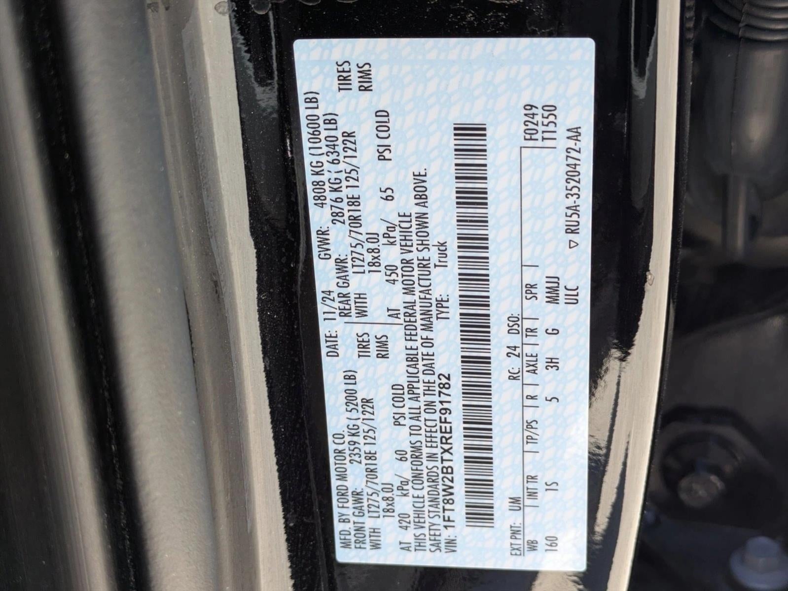 2024 Ford Super Duty F-250 SRW XL 4WD Crew Cab 6.75' Box
