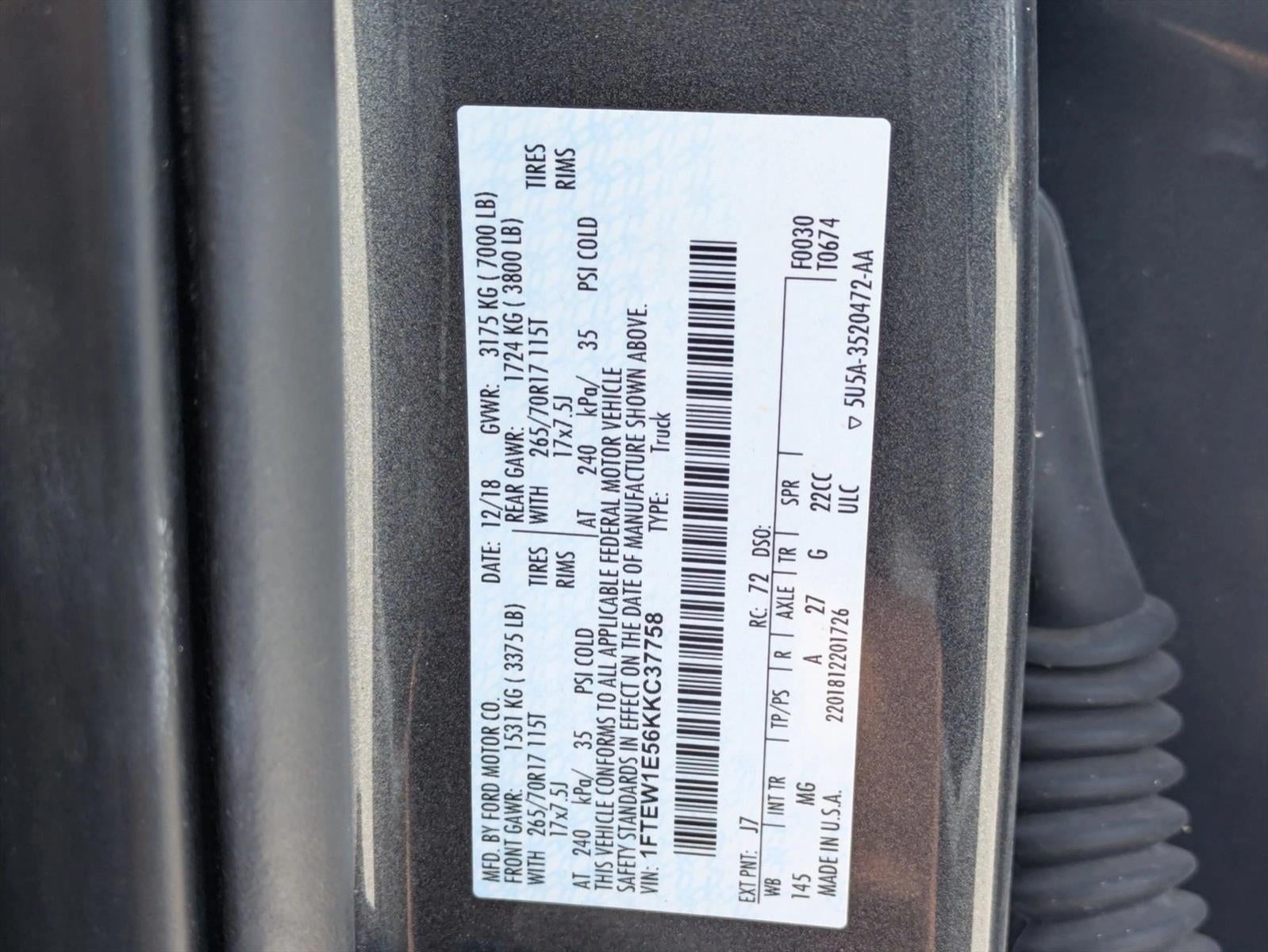 2019 Ford F-150 XLT 4WD SuperCrew 5.5' Box