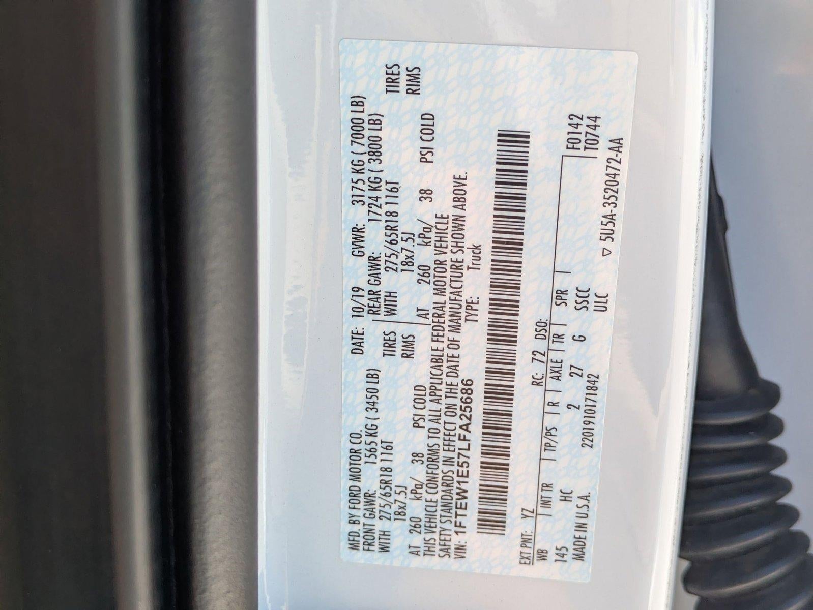 2020 Ford F-150 LARIAT 4WD SuperCrew 5.5' Box