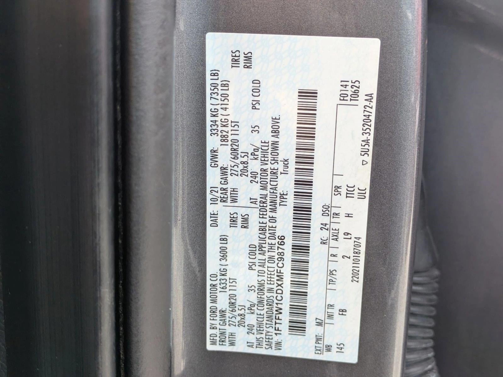 2021 Ford F-150 XLT 2WD SuperCrew 5.5' Box