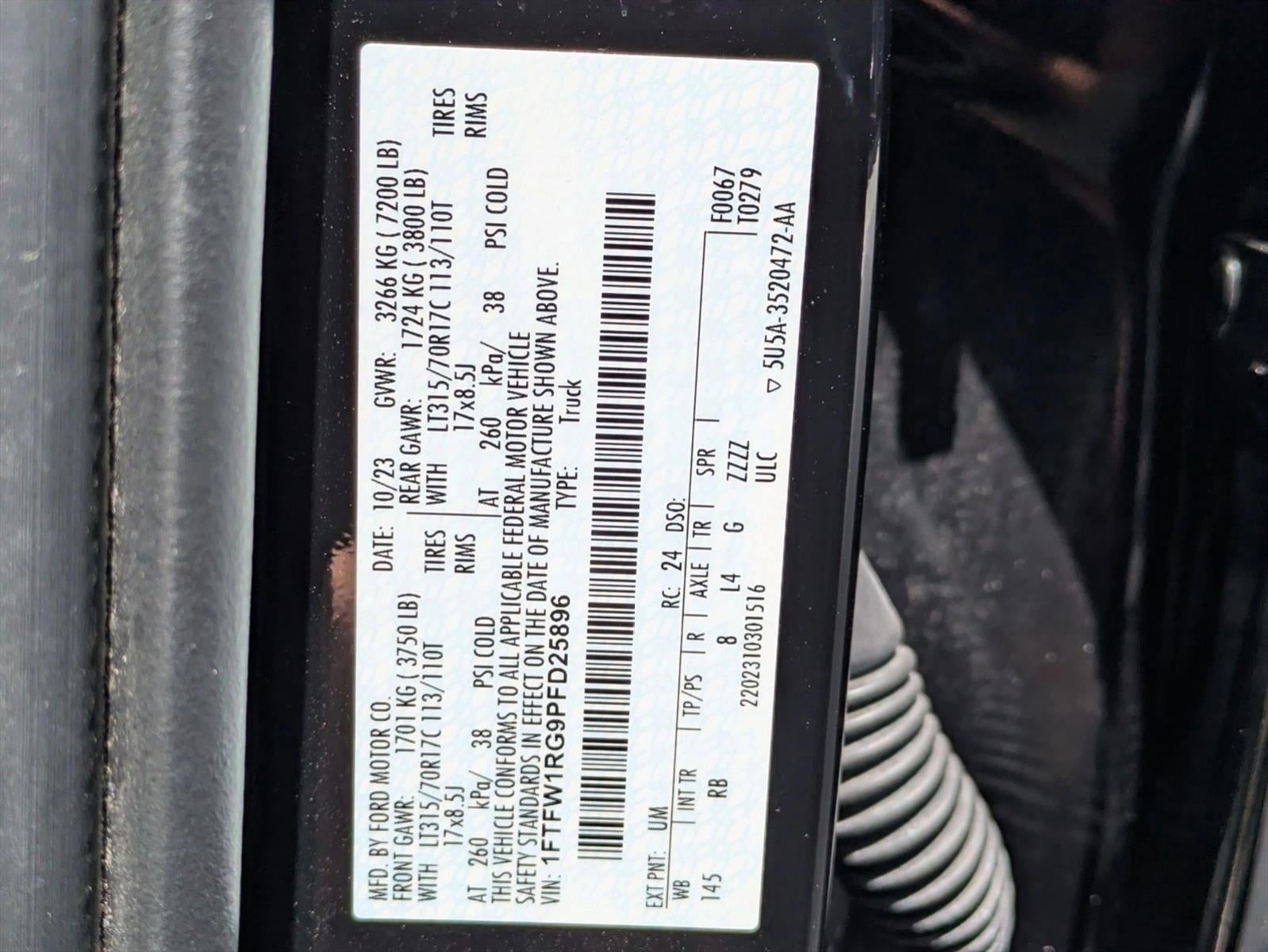 2023 Ford F-150 Raptor 4WD SuperCrew 5.5' Box