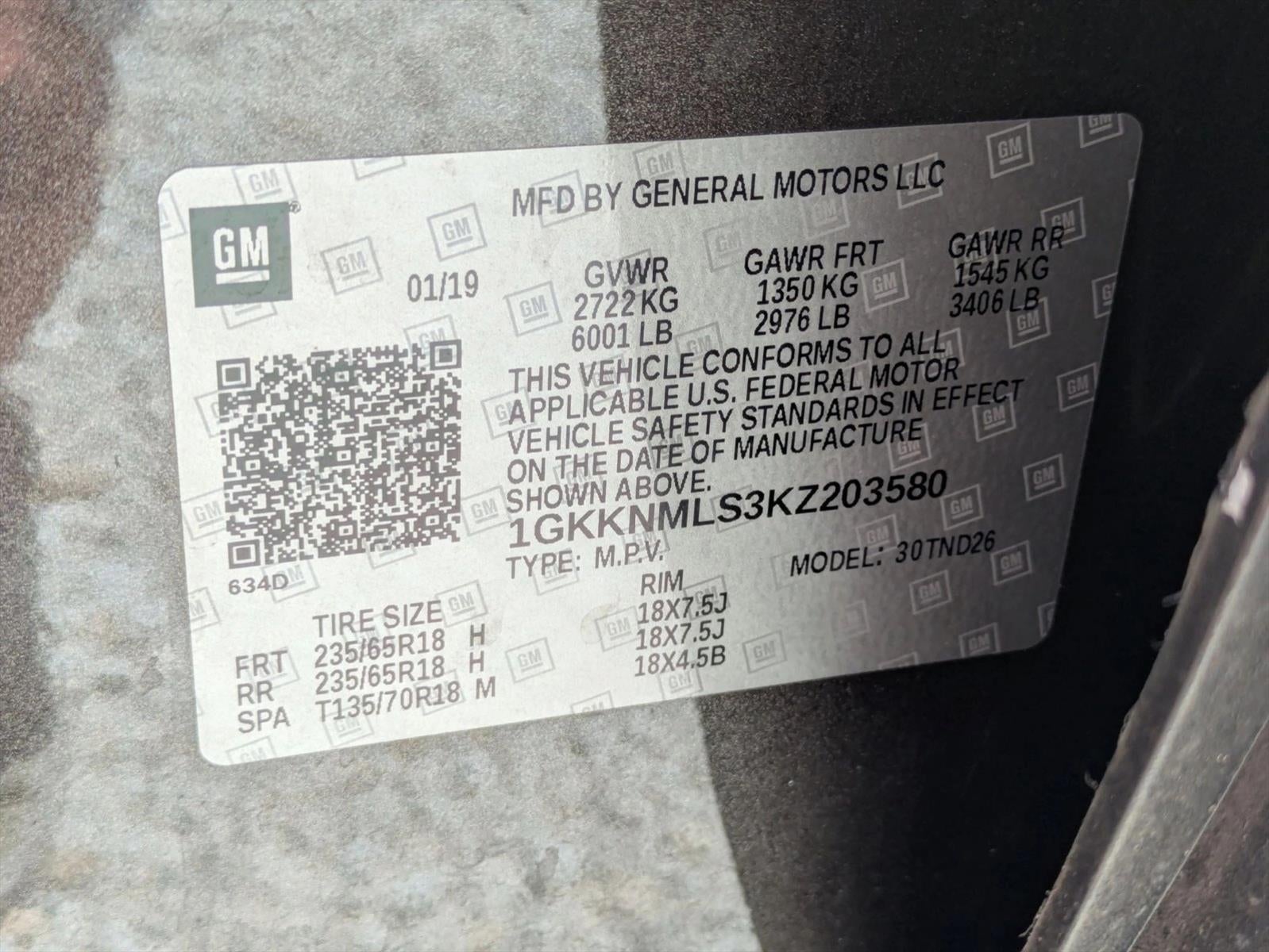 2019 GMC Acadia FWD SLT-1