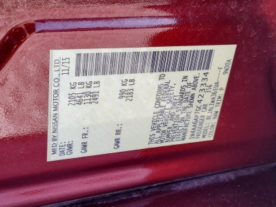 2016 Nissan Maxima 4dr Sdn 3.5 SR