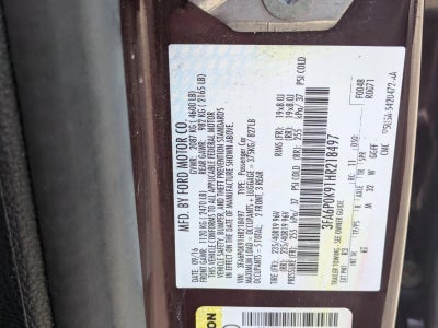 2017 Ford Fusion Titanium FWD