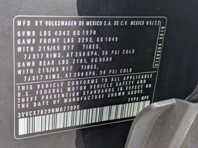 2022 Volkswagen Taos S FWD