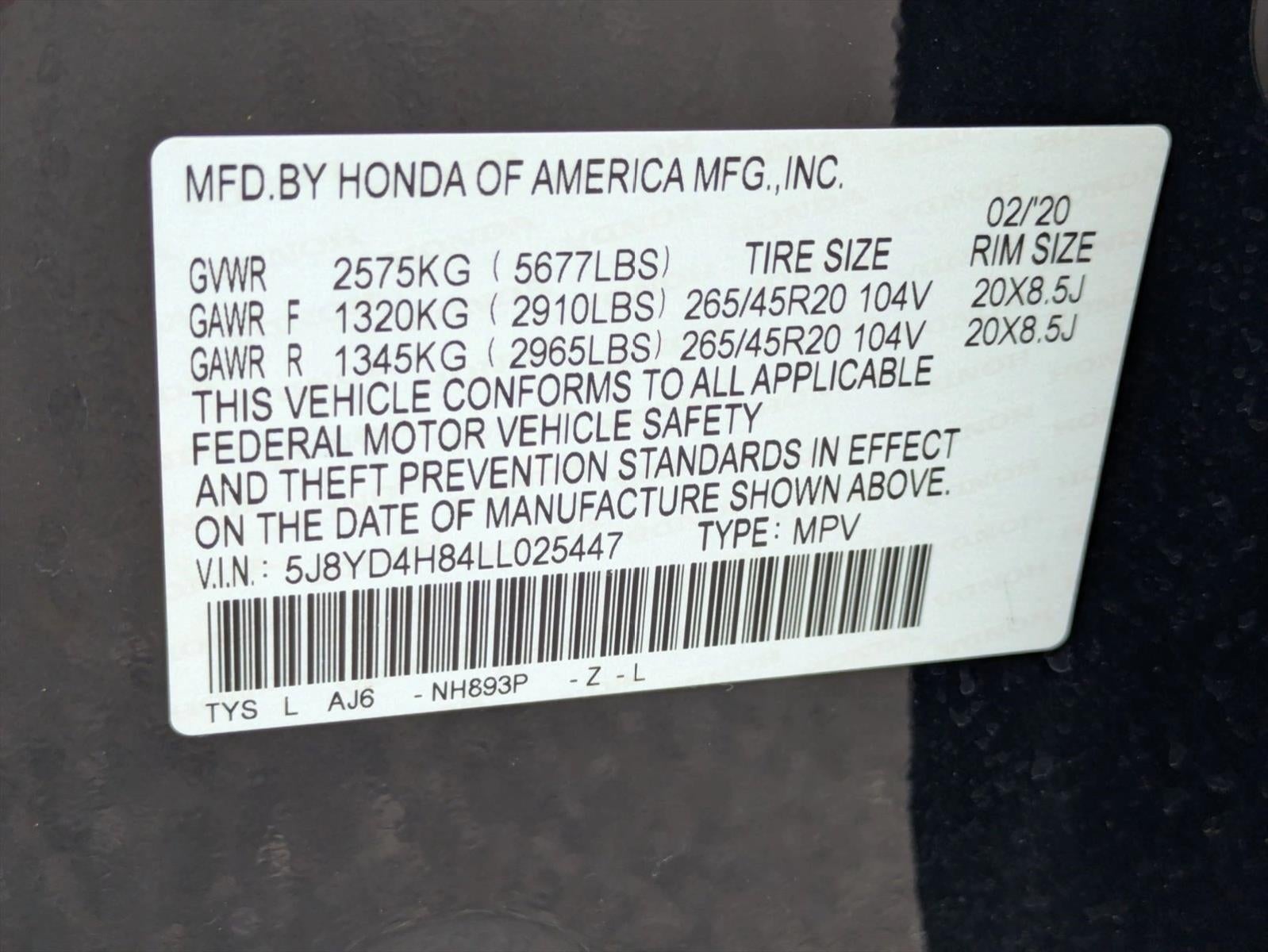 2020 Acura MDX SH-AWD 6-Passenger w/Advance Pkg