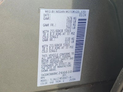 2024 Nissan Pathfinder SV 2WD