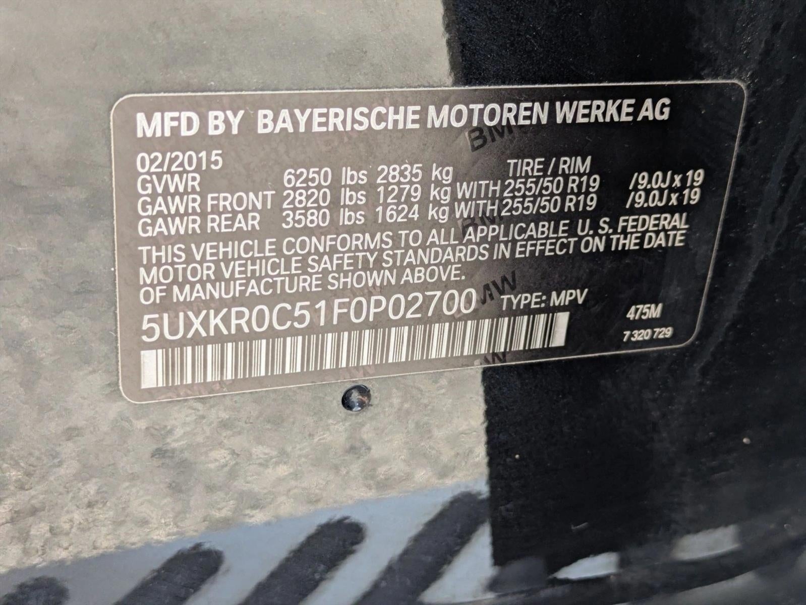 2015 BMW X5 xDrive35i AWD 4dr SAV