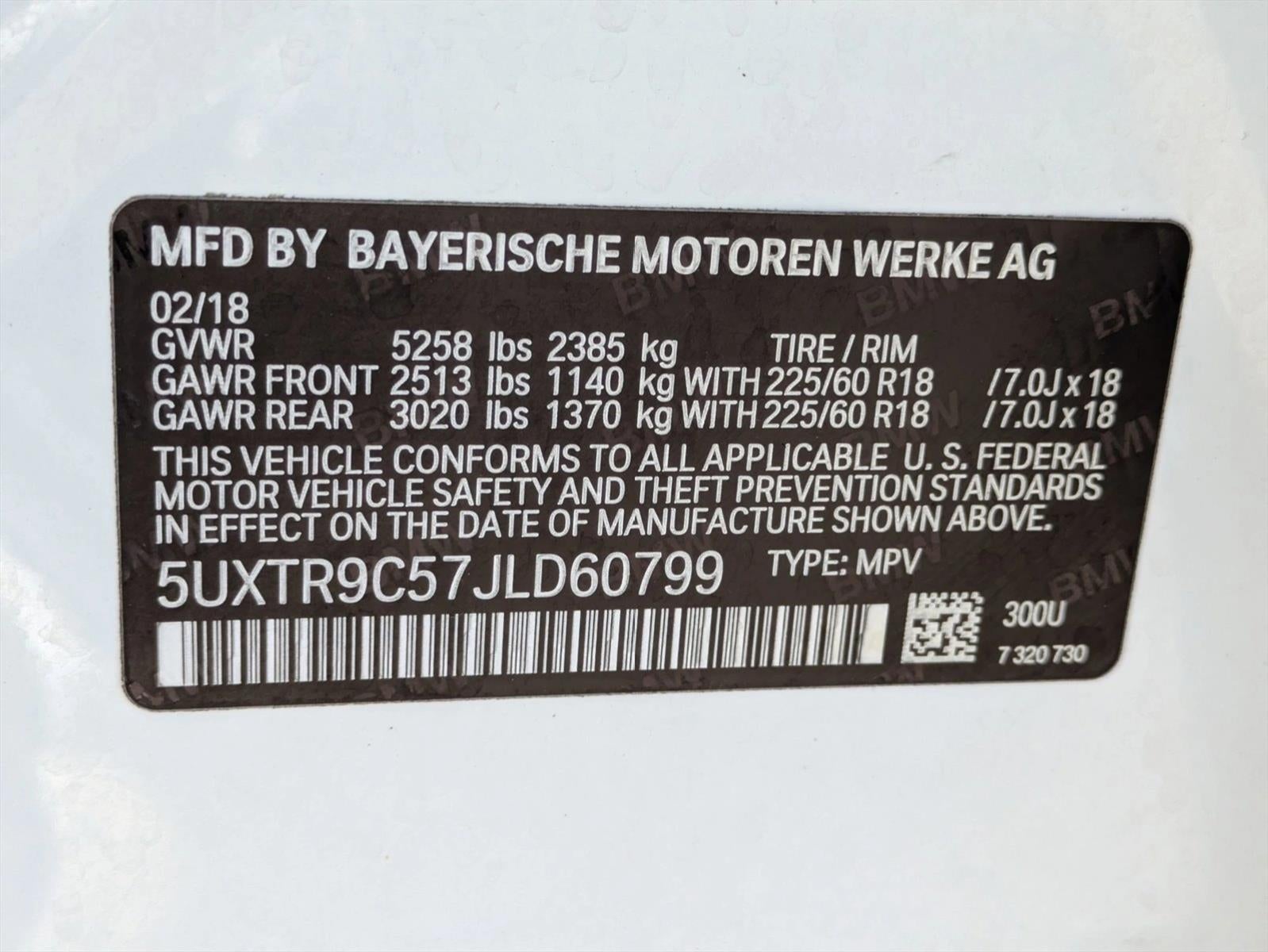 2018 BMW X3 xDrive30i Sports Activity Vehicle