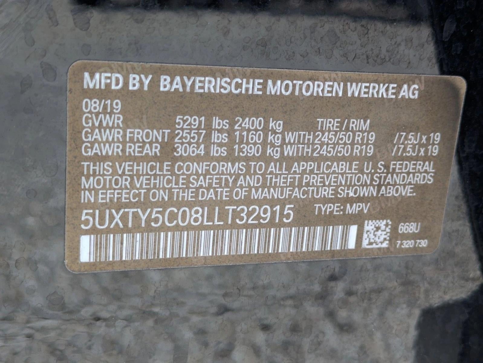 2020 BMW X3 xDrive30i Sports Activity Vehicle