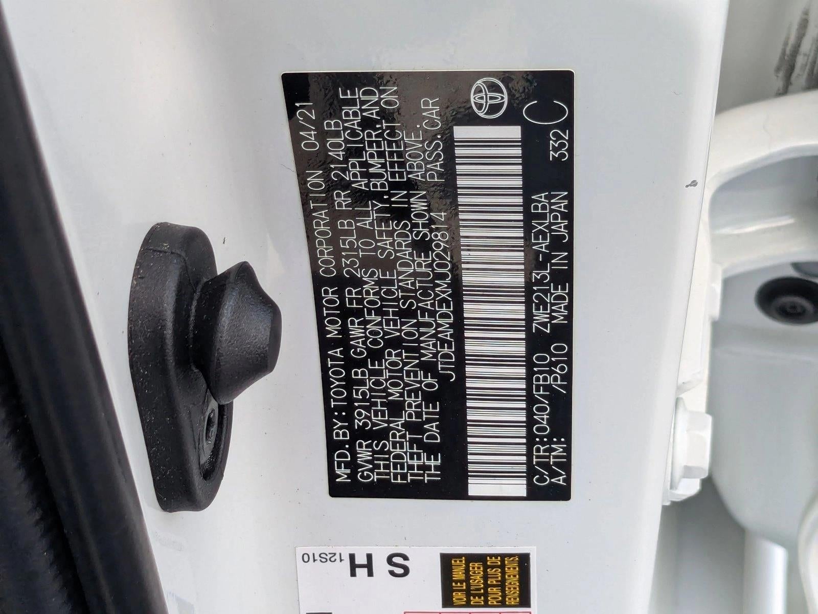 2021 Toyota Corolla Hybrid LE CVT (Natl)