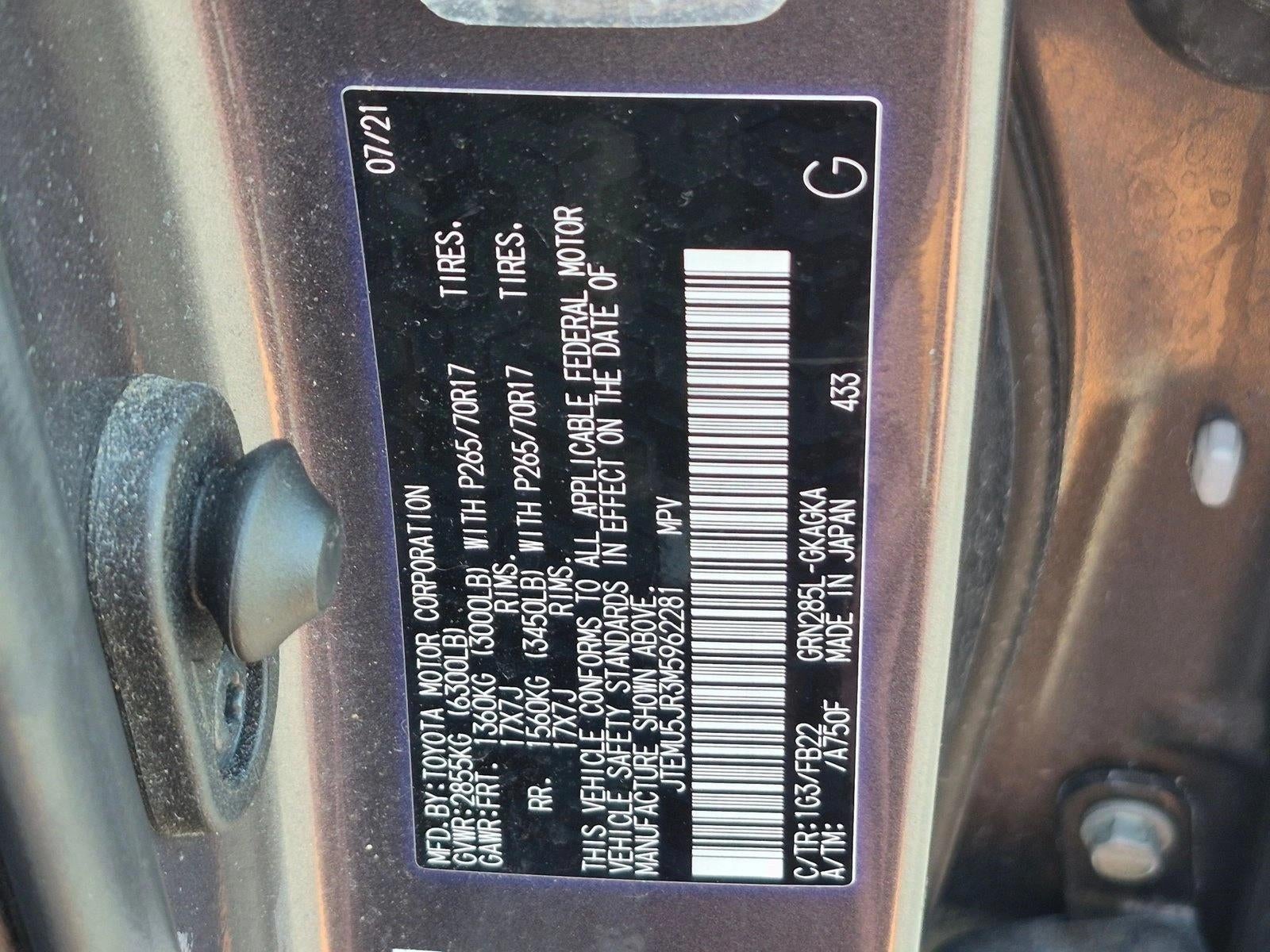 2021 Toyota 4Runner SR5 4WD (Natl)
