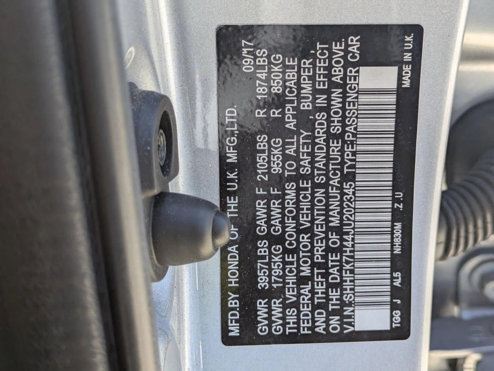 2018 Honda Civic Hatchback Sport CVT