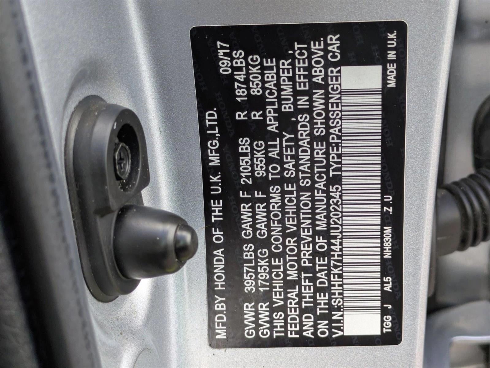 2018 Honda Civic Hatchback Sport CVT