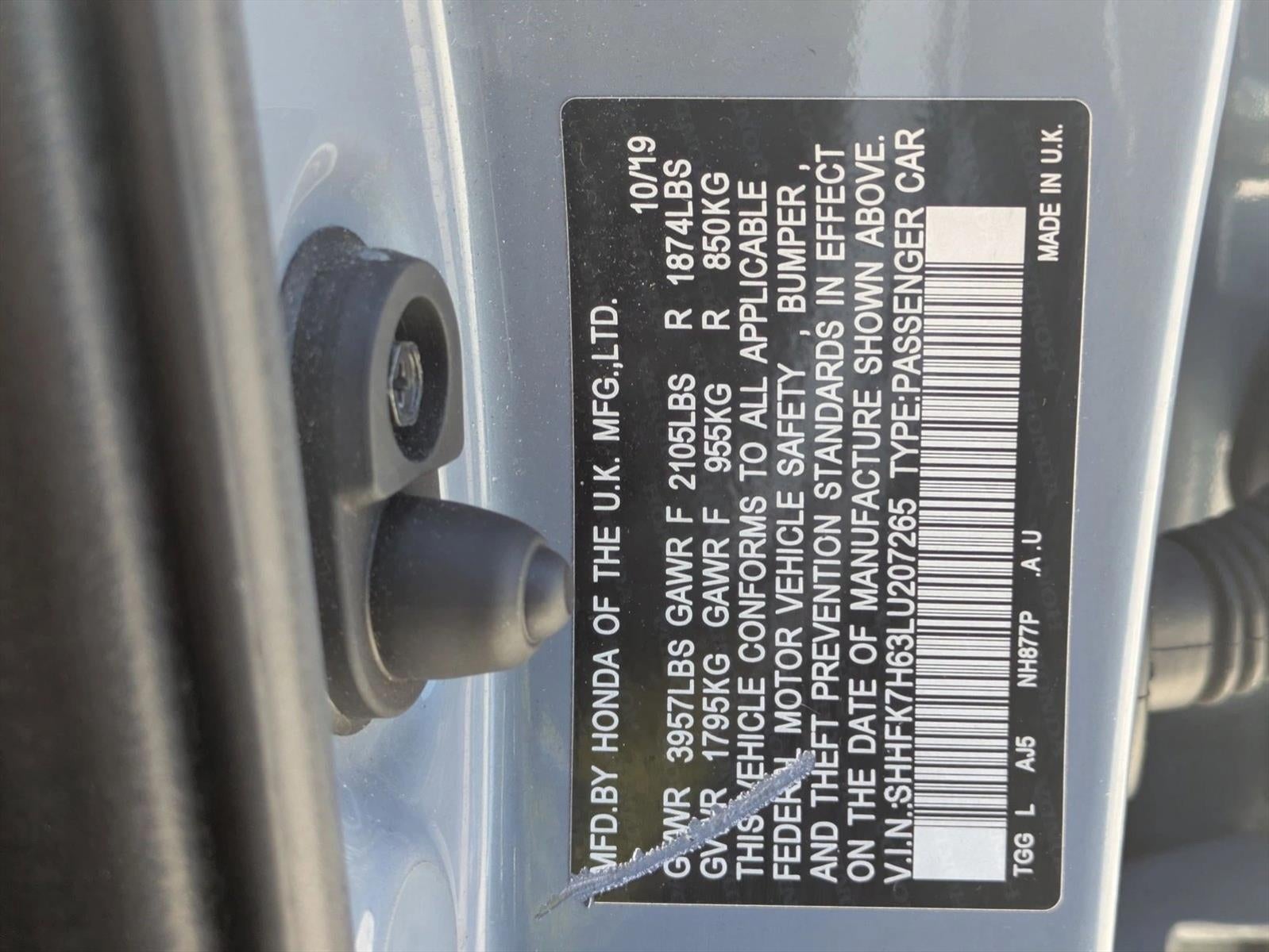 2020 Honda Civic Hatchback EX CVT