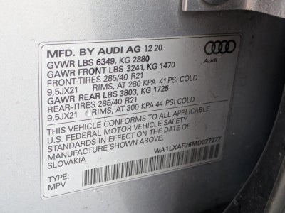 2021 Audi Q7 Premium Plus 55 TFSI quattro