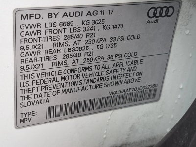 2018 Audi Q7 3.0 TFSI Prestige
