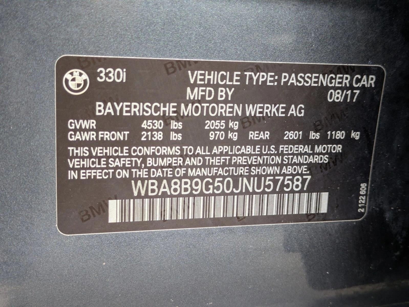 2018 BMW 330i Sedan