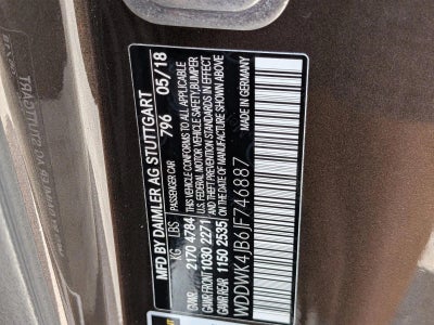 2018 Mercedes-Benz C-Class C 300 Cabriolet
