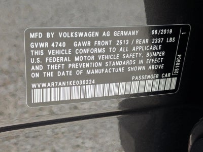 2019 Volkswagen Arteon SE FWD
